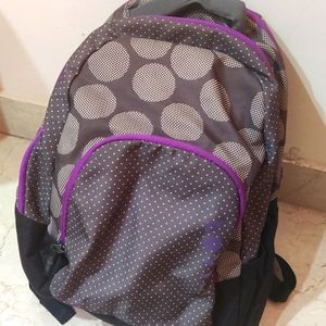 Lavie backpack purple and grey color